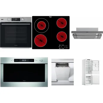Set domácích spotřebičů WHIRLPOOL OMSK58HU1SX + WHIRLPOOL AKT 8130/NE + WHIRLPOOL AKR 749/1 IX + WHIRLPOOL AMW 439 IX + WHIRLPOOL WSIC 3M27 C + WHIRLPOOL WHC18 T311