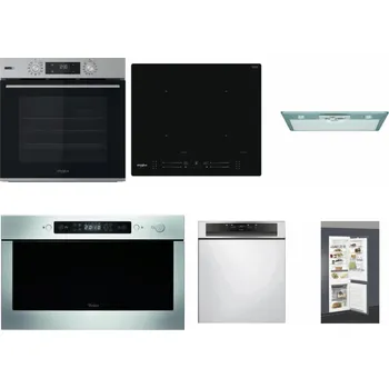 Set domácích spotřebičů WHIRLPOOL OMSK58HU1SX + WHIRLPOOL WL S7260 NE + WHIRLPOOL AKR 650/1 IX + WHIRLPOOL AMW 439 IX + WHIRLPOOL WBC 3C34 PF X + WHIRLPOOL ART 66112