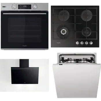 Set domácích spotřebičů WHIRLPOOL OMSK58HU1SX + WHIRLPOOL GOFL 629/NB + WHIRLPOOL AKR 62F LT K + WHIRLPOOL WIC 3C33 PFE