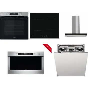 Set domácích spotřebičů WHIRLPOOL OMSK58HU1SX + WHIRLPOOL WS Q2760 BF + WHIRLPOOL WHBS 62F LT K + WHIRLPOOL AMW 423/IX + WHIRLPOOL WIO 3T133 PLE