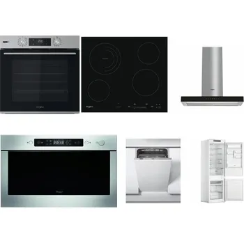 Set domácích spotřebičů WHIRLPOOL OMSK58HU1SX + WHIRLPOOL AKT 8900 BA + WHIRLPOOL WHBS 62F LT K + WHIRLPOOL AMW 439 IX + WHIRLPOOL WSIC 3M27 C + WHIRLPOOL WHC18 T311