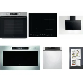 Set domácích spotřebičů WHIRLPOOL OMSK58HU1SX + WHIRLPOOL WL B8160 NE + WHIRLPOOL AKR 62F LT K + WHIRLPOOL AMW 439 IX + WHIRLPOOL WBC 3C34 PF X + WHIRLPOOL ART 65031