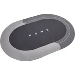 HomeLife Koupelnová absorpční předložka 50 x 80 cm ovál, šedá