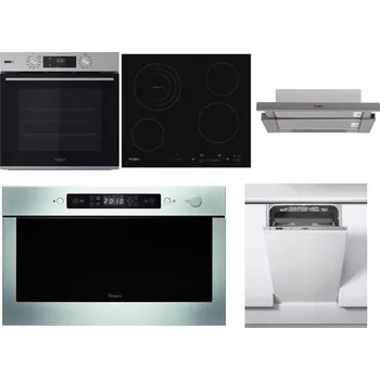 Set domácích spotřebičů WHIRLPOOL OMSK58HU1SX + WHIRLPOOL AKT 8900 BA + WHIRLPOOL AKR 5390/1 IX + WHIRLPOOL AMW 439 IX + WHIRLPOOL WSIC 3M27 C