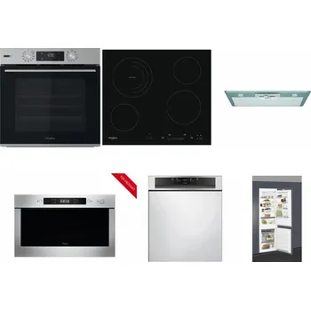 Set domácích spotřebičů WHIRLPOOL OMSK58HU1SX + WHIRLPOOL AKT 8900 BA + WHIRLPOOL AKR 650/1 IX + WHIRLPOOL AMW 423/IX + WHIRLPOOL WBC 3C34 PF X + WHIRLPOOL ART 66112