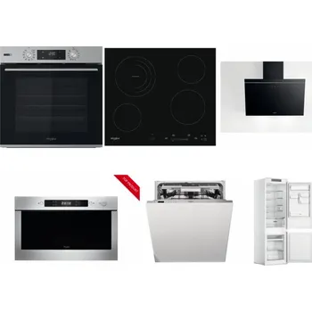 Set domácích spotřebičů WHIRLPOOL OMSK58HU1SX + WHIRLPOOL AKT 8900 BA + WHIRLPOOL AKR 62F LT K + WHIRLPOOL AMW 423/IX + WHIRLPOOL WIO 3O540 PELG + WHIRLPOOL WHC18 T311