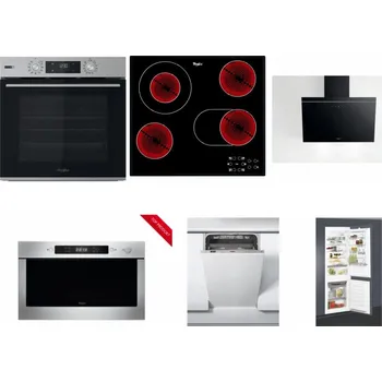 Set domácích spotřebičů WHIRLPOOL OMSK58HU1SX + WHIRLPOOL AKT 8190/BA + WHIRLPOOL AKR 62F LT K + WHIRLPOOL AMW 423/IX + WHIRLPOOL WSIC 3M27 C + WHIRLPOOL ART 65031