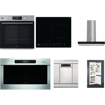 Set domácích spotřebičů WHIRLPOOL OMSK58HU1SX + WHIRLPOOL WL B8160 NE + WHIRLPOOL WHBS 62F LT K + WHIRLPOOL AMW 439 IX + WHIRLPOOL WSBO 3O34 PF X + WHIRLPOOL ART 65031
