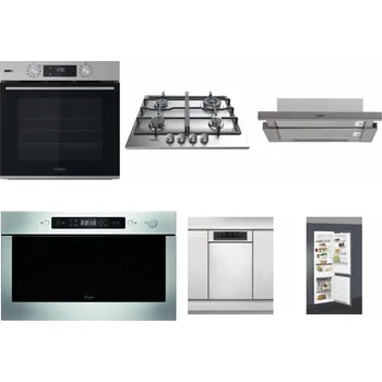 Set domácích spotřebičů WHIRLPOOL OMSK58HU1SX + WHIRLPOOL TKRL 661 IX EU + WHIRLPOOL AKR 5390/1 IX + WHIRLPOOL AMW 439 IX + WHIRLPOOL WSBO 3O34 PF X + WHIRLPOOL ART 66112