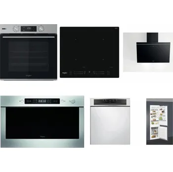 Set domácích spotřebičů WHIRLPOOL OMSK58HU1SX + WHIRLPOOL WL S7260 NE + WHIRLPOOL AKR 62F LT K + WHIRLPOOL AMW 439 IX + WHIRLPOOL WBC 3C34 PF X + WHIRLPOOL ART 66112