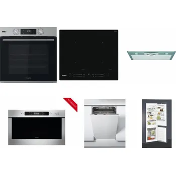 Set domácích spotřebičů WHIRLPOOL OMSK58HU1SX + WHIRLPOOL WL S7260 NE + WHIRLPOOL AKR 650/1 IX + WHIRLPOOL AMW 423/IX + WHIRLPOOL WSIC 3M27 C + WHIRLPOOL ART 65031