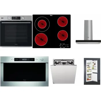 Set domácích spotřebičů WHIRLPOOL OMSK58HU1SX + WHIRLPOOL AKT 8130/NE + WHIRLPOOL WHBS 62F LT K + WHIRLPOOL AMW 439 IX + WHIRLPOOL WIO 3T133 PLE + WHIRLPOOL ART 65031