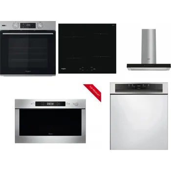 Set domácích spotřebičů WHIRLPOOL OMSK58HU1SX + WHIRLPOOL WS Q2760 BF + WHIRLPOOL WHBS 62F LT K + WHIRLPOOL AMW 423/IX + WHIRLPOOL WBC 3C34 PF X