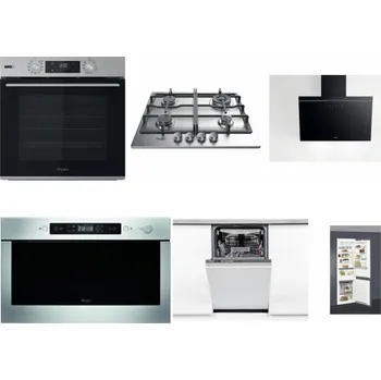 Set domácích spotřebičů WHIRLPOOL OMSK58HU1SX + WHIRLPOOL TKRL 661 IX EU + WHIRLPOOL AKR 62F LT K + WHIRLPOOL AMW 439 IX + WHIRLPOOL WSIO 3O34 PFE X + WHIRLPOOL ART 66112