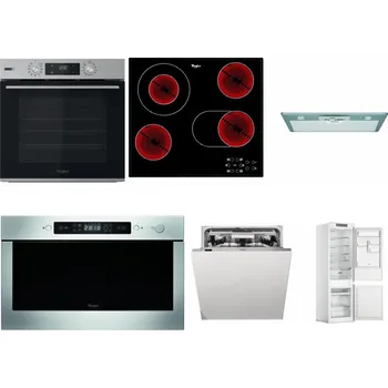 Set domácích spotřebičů WHIRLPOOL OMSK58HU1SX + WHIRLPOOL AKT 8190/BA + WHIRLPOOL AKR 650/1 IX + WHIRLPOOL AMW 439 IX + WHIRLPOOL WIO 3O540 PELG + WHIRLPOOL WHC18 T311