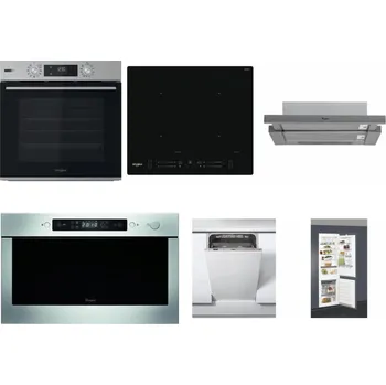 Set domácích spotřebičů WHIRLPOOL OMSK58HU1SX + WHIRLPOOL WL S7260 NE + WHIRLPOOL AKR 749/1 IX + WHIRLPOOL AMW 439 IX + WHIRLPOOL WSIC 3M27 C + WHIRLPOOL ART 66112