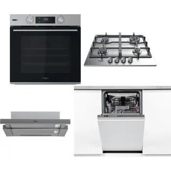 Set domácích spotřebičů WHIRLPOOL OMSK58HU1SX + WHIRLPOOL TKRL 661 IX EU + WHIRLPOOL AKR 749/1 IX + WHIRLPOOL WSIO 3O34 PFE X