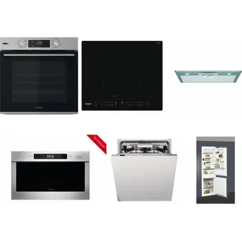 Set domácích spotřebičů WHIRLPOOL OMSK58HU1SX + WHIRLPOOL WL S7260 NE + WHIRLPOOL AKR 650/1 IX + WHIRLPOOL AMW 423/IX + WHIRLPOOL WIO 3T133 PLE + WHIRLPOOL ART 66112