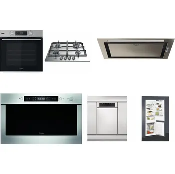 Set domácích spotřebičů WHIRLPOOL OMSK58HU1SX + WHIRLPOOL TKRL 661 IX EU + WHIRLPOOL WCT3 64 FLB X + WHIRLPOOL AMW 439 IX + WHIRLPOOL WSBO 3O34 PF X + WHIRLPOOL ART 65031