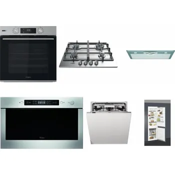 Set domácích spotřebičů WHIRLPOOL OMSK58HU1SX + WHIRLPOOL TKRL 661 IX EU + WHIRLPOOL AKR 650/1 IX + WHIRLPOOL AMW 439 IX + WHIRLPOOL WIO 3O540 PELG + WHIRLPOOL ART 66112