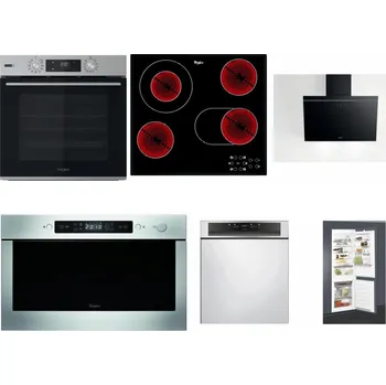 Set domácích spotřebičů WHIRLPOOL OMSK58HU1SX + WHIRLPOOL AKT 8190/BA + WHIRLPOOL AKR 62F LT K + WHIRLPOOL AMW 439 IX + WHIRLPOOL WBC 3C34 PF X + WHIRLPOOL ART 65031