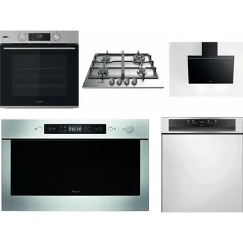 Set domácích spotřebičů WHIRLPOOL OMSK58HU1SX + WHIRLPOOL TKRL 661 IX EU + WHIRLPOOL AKR 62F LT K + WHIRLPOOL AMW 439 IX + WHIRLPOOL WBC 3C34 PF X