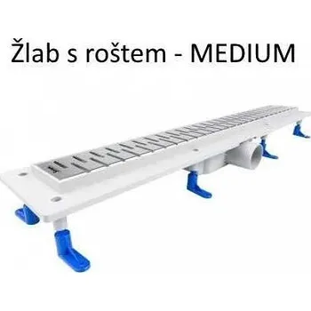 sprchový žlab HOPA Odtokový žlab STANDARTline 500 mm do prostoru s roštem Medium