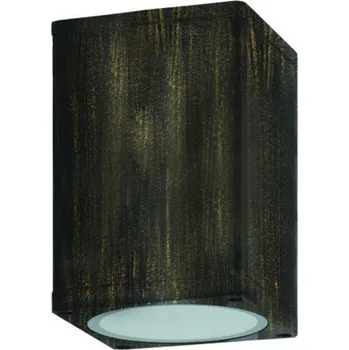 Venkovní osvětlení ACA Lighting E27 PAR30 venkovní hranaté stropní svítidlo 230V zlatá černá IP65 MAX.35W LG2402E27GB