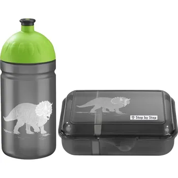 Svačinový box Svačinový set Dino Tres - svačinový box a lahev