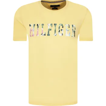 Pánské tričko Tommy Hilfiger Tričko FLORAL | Barva:žlutý | Velikost:XXL