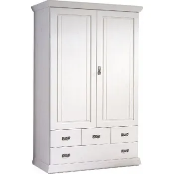 Šatní skříň Masivní skříň Romero bílý