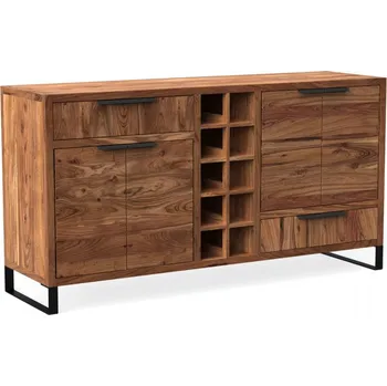 Komoda Příborník z masivu Victoria III světlá akácie