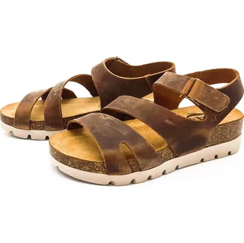 Dámské sandále Dámské kožené sandálky 355890 APURE ROBLE Plakton hnědá Barva: roble, Velikost: 41