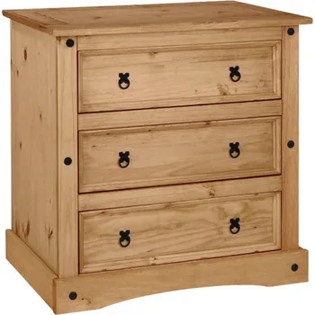 Komoda Komoda z masivu 3 šuplíky Corona vosk