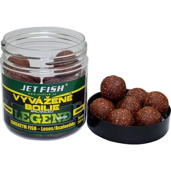 Jet Fish Legend Range vyvážené boilie 24 mm/250 ml, Bioenzym Fish losos/Asafoetida