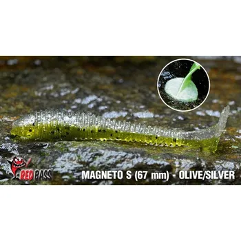 Umělá nástraha Ripper Redbass Magneto S 67 mm Olive/Silver