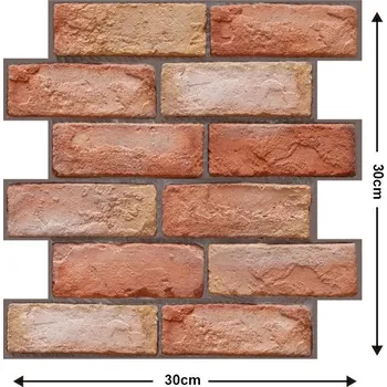 Obklad Samolepící panel cihla 4 ks 30 x 30 cm