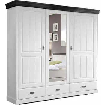 Šatní skříň Masivní 3 dveřová skříň Romero koloniální