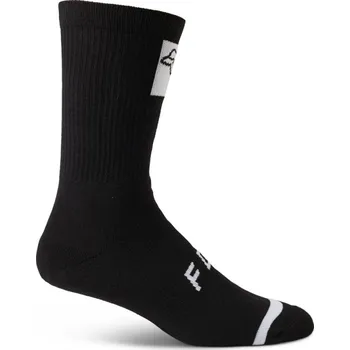 Pánské termoprádlo Fox 8" Defend Crew Sock, Black Velikost L/XL