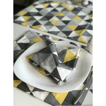 Papírový ubrousek Látkový ubrousek TROJUHELNÍKY 35x35 CM