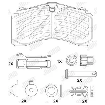 Brzdová destička desky brzdové SCHMITZ -ROTOS- NEW -JURID