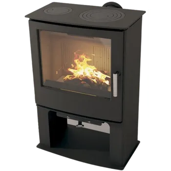 Krbová kamna Eurotradinggroup Schejbal 6051 zadní připojení litinové plotny + bočnice černá