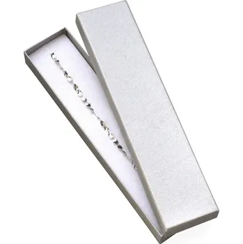 Dárková krabička Dárková krabička na náramek stříbrná