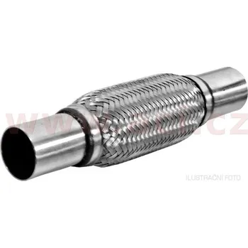 Zadní díl výfuku pružný člen výfuku STANDARD, vnitř. průměr 38 mm / délka pr. členu 150 mm / celk. délka 250 mm