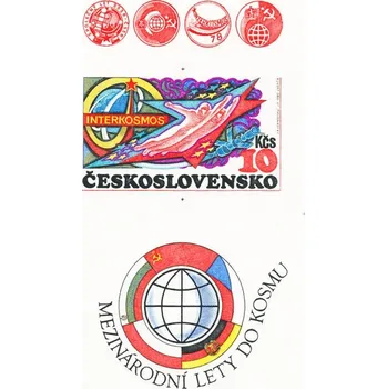 Sběratelství Interkosmos - čistý - aršík - č. A2434B - nezoubkovaný