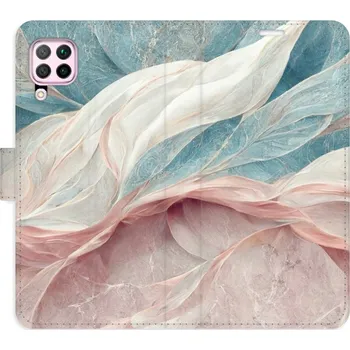 Pouzdro na mobilní telefon Flip pouzdro iSaprio - Huawei P40 Lite - Old Leaves 03 - kapsičky na karty (Knížkový flip kryt, obal, pouzdro iSaprio na mobil Huawei P40 Lite - Old Leaves 03 - 360° ochrana telefonu, přihrádka na karty a hotovost, funkce stojánku, pevná TPU vanička,)