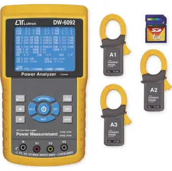Revizní přístroj Lutron DW 6092 - Wattmetr a analyzátor