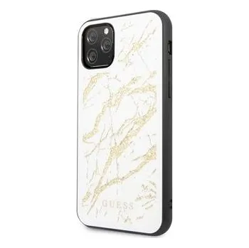 Pouzdro na mobilní telefon Pouzdro Guess (GUHCN58MGGWH) Marble pro Apple iPhone 11 Pro bílé