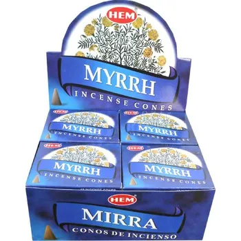 HEM Vonné kužely Myrrh (myrha), 10 ks