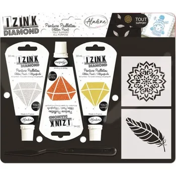 Výtvarná sada Kreativní sada Izink Diamond - peří - 3 ks